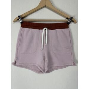 Madewell MWL SweatShorts XS Airyterry Stitched Pockets Pink Casual Summer